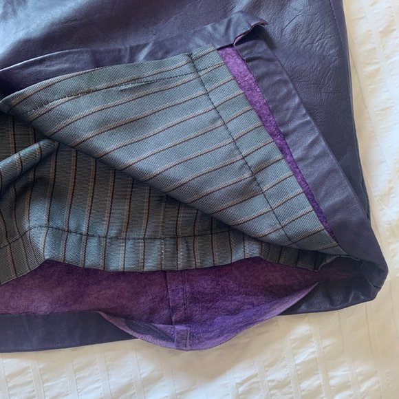 Vintage Leather High Waist Pencil Skirt - Picture 6 of 6